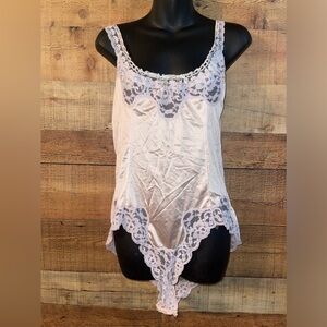 Flair vintage lace trim bodysuit lingerie
